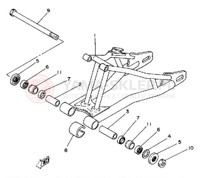 Schemat "wahacz" do Yamaha TZ125G