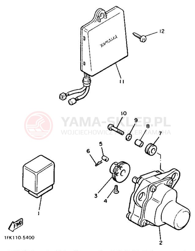 Schemat "Układ zapłonowy" do Yamaha V-MAX 1200 VMX12E/VMX12EC