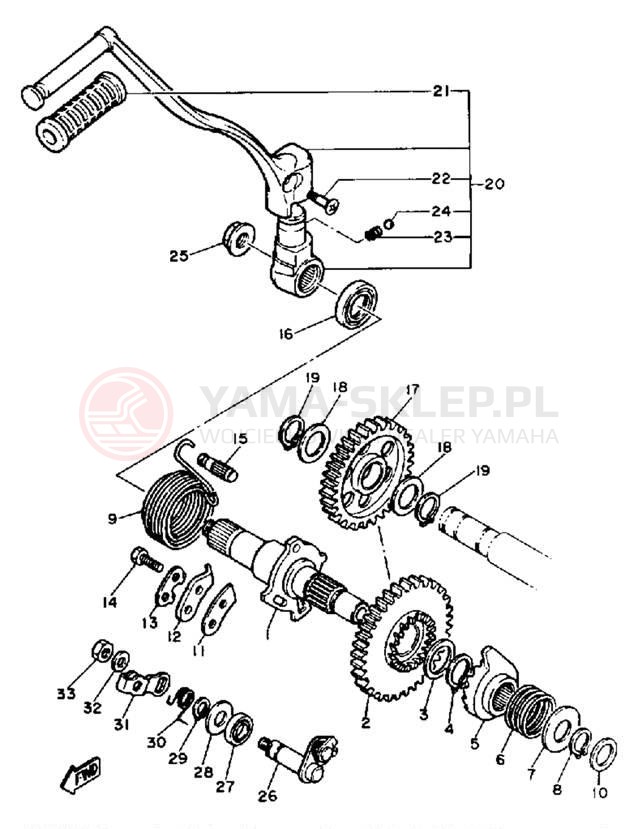 Schemat "rozrusznik" do Yamaha SRX600S/SRX600SC