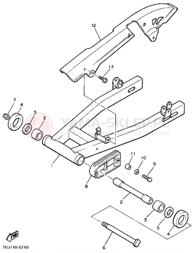 Schemat "wahacz" do Yamaha RADIAN YX600W/YX600WC