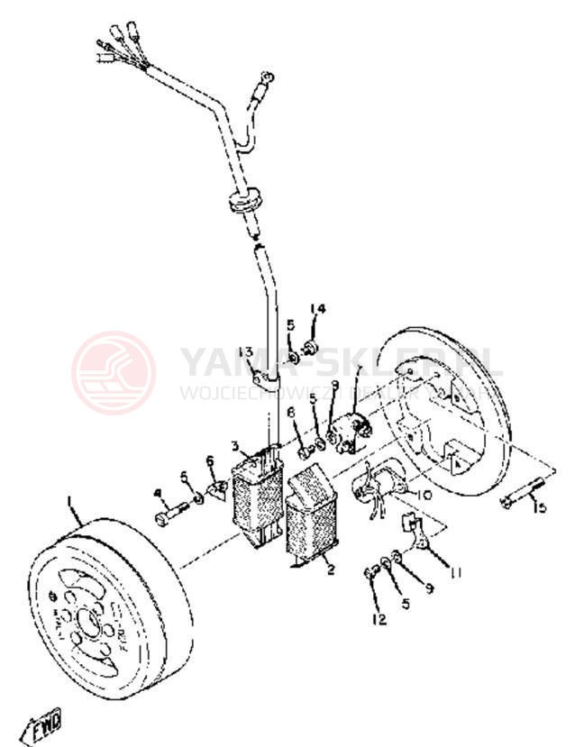Schemat "Układ zapłonowy" do Yamaha CT1