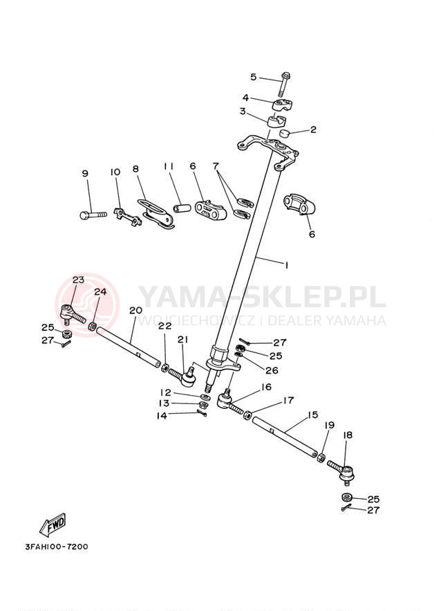 Schemat "Półki zawieszenia" do Yamaha BREEZE YFA1N/YFA1NC
