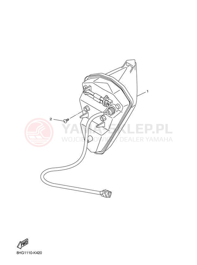 Schemat "lampa tył" do Yamaha APEX SE RX10PSBB/RX10PSBL