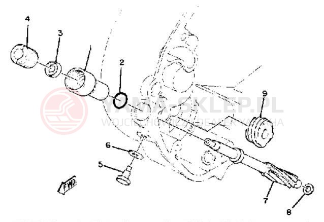 Schemat "Tryby licznika" do Yamaha XS650G