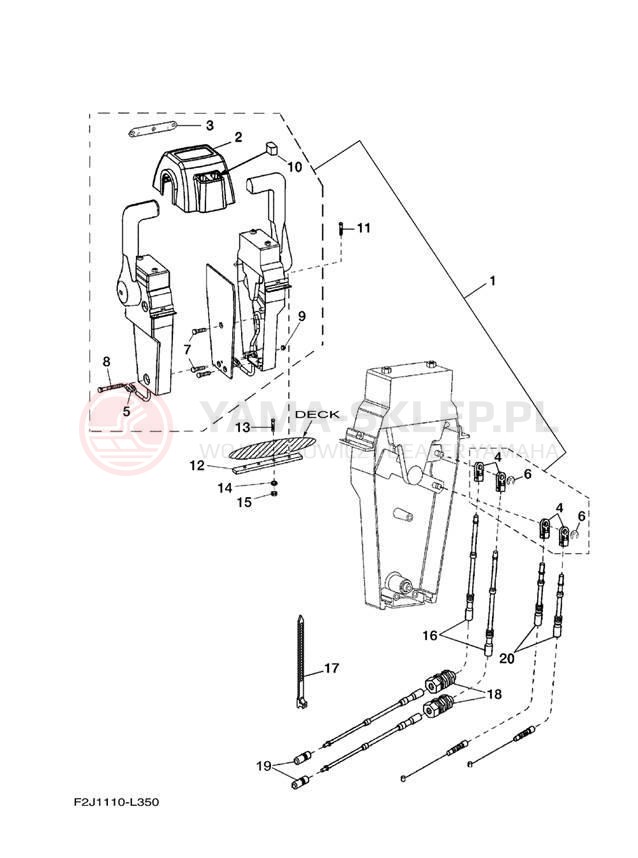 Schemat "Układ chlodzenia" do Yamaha SX210 LAT1100BM