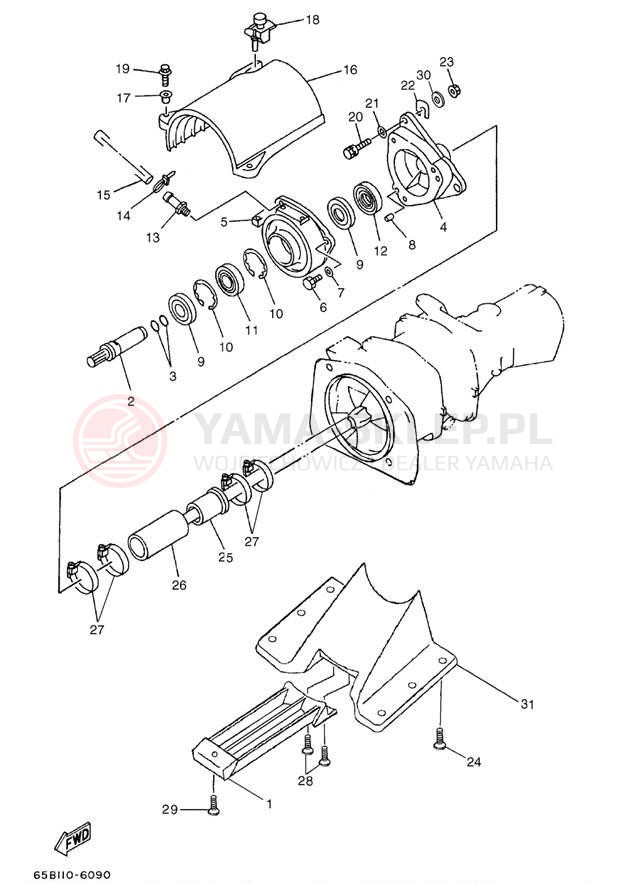 Schemat "JET UNIT" do Yamaha LX2000 LST1200AA