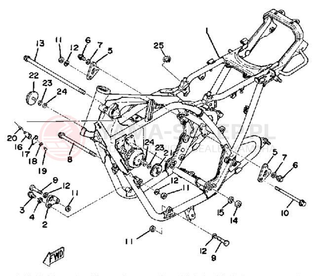 Schemat "rama" do Yamaha XS500C