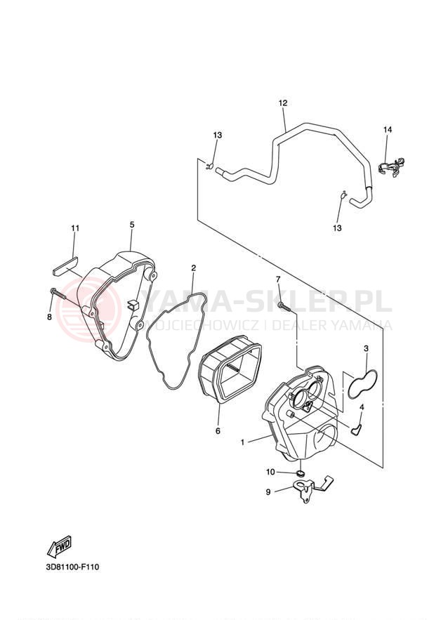 Schemat "Wtrysk paliwa" do Yamaha V STAR 1300 XVS13AW/XVS13AWC