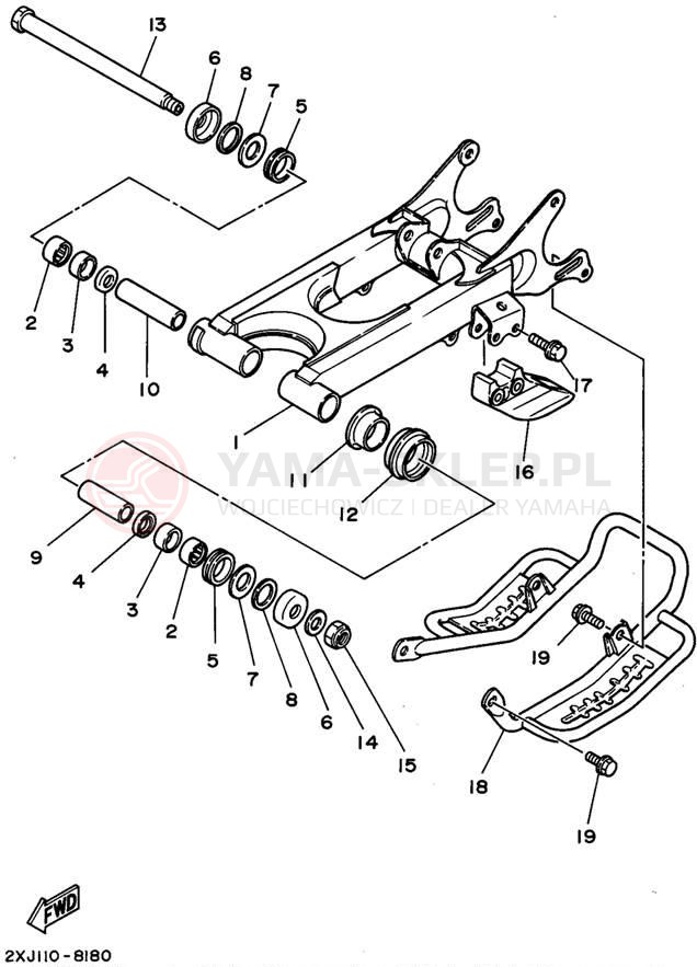 Schemat "wahacz" do Yamaha BLASTER YFS200G_MN