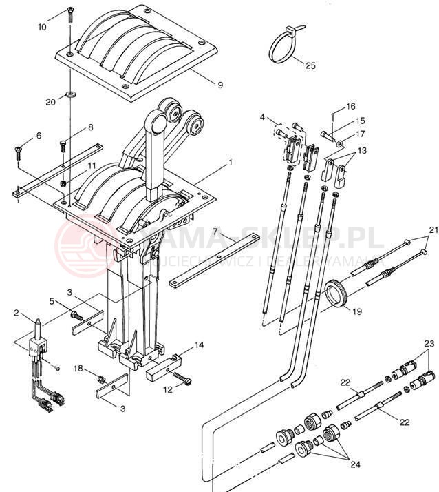 Schemat "Sterowanie napędem" do Yamaha LX210 LST1200AD