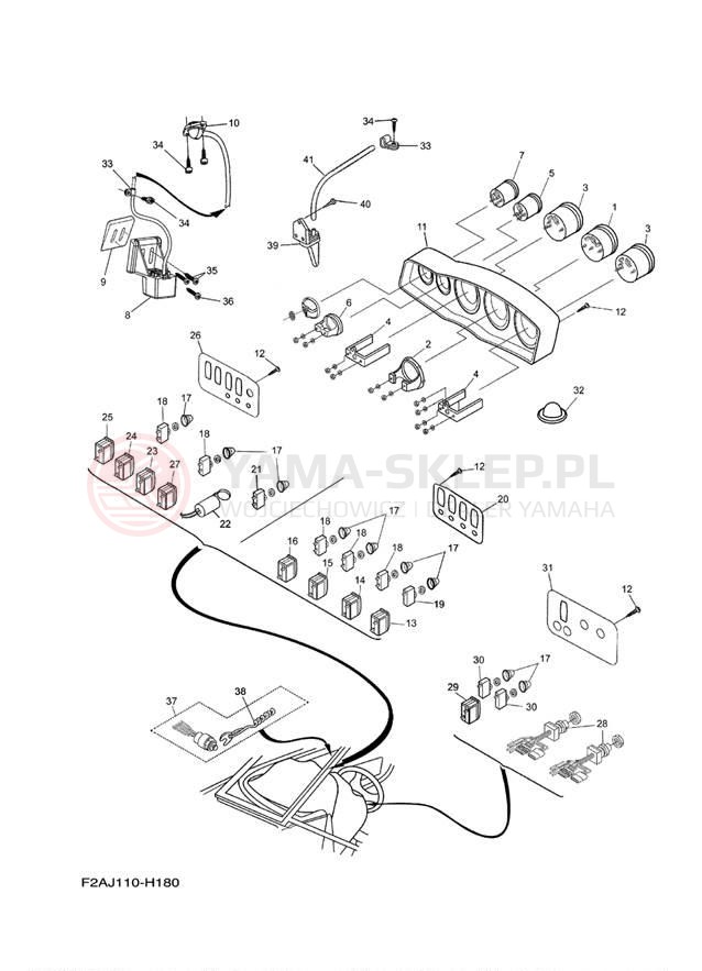 Schemat "układ elektryczny" do Yamaha 232 LIMITED S SXT1100GH