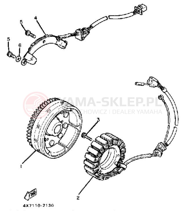 Schemat "Układ zapłonowy" do Yamaha XV920MK