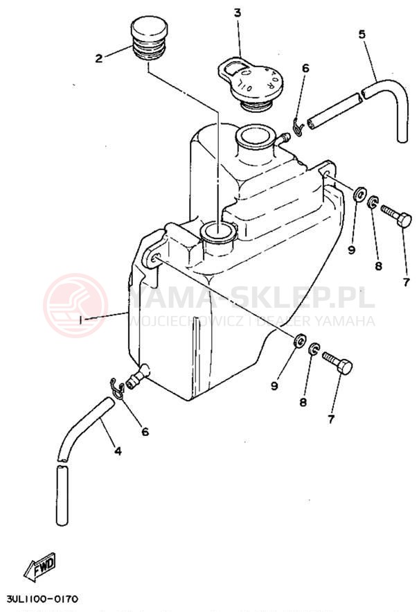 Schemat "Miska olejowa" do Yamaha RT100G