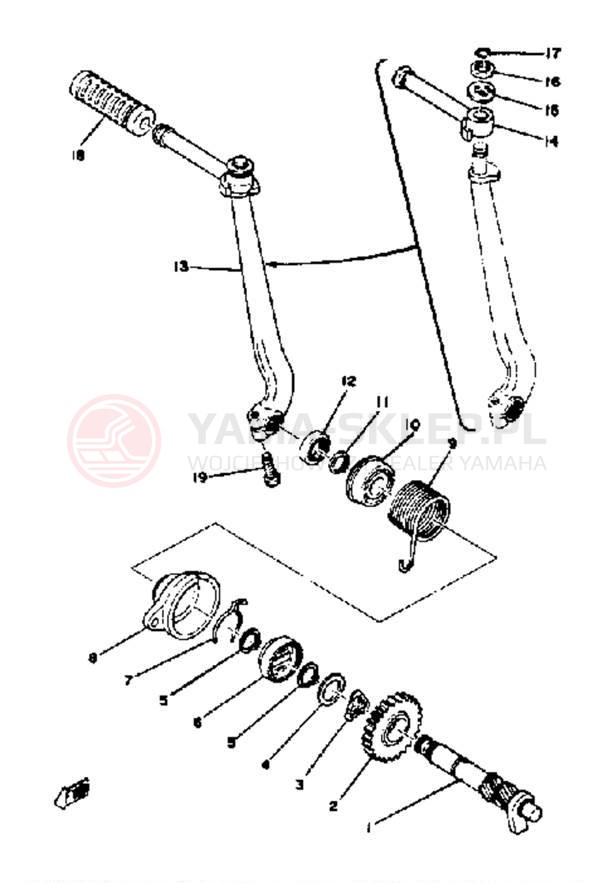 Schemat "kopniak" do Yamaha LB802AC