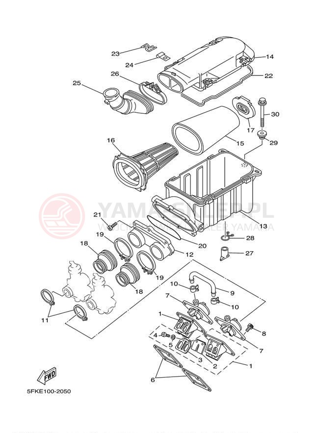 Schemat "Wtrysk paliwa" do Yamaha BANSHEE YFZ350T