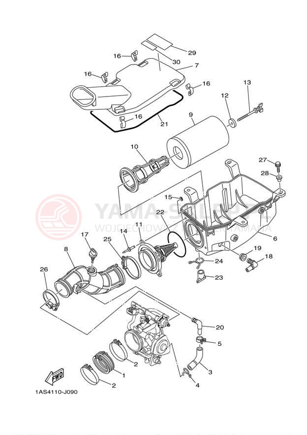 Schemat "Wtrysk paliwa" do Yamaha RAPTOR 700 SE YFM7RSEZ