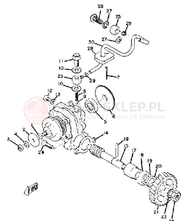 Schemat "Pompa olejowa" do Yamaha CT1