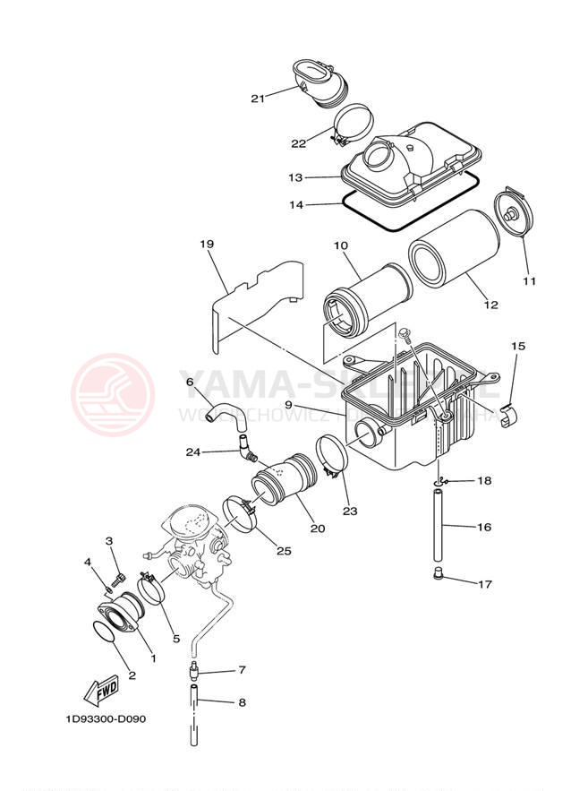 Schemat "Wtrysk paliwa" do Yamaha GRIZZLY 450 EPS 4WD YFM45FGPDL