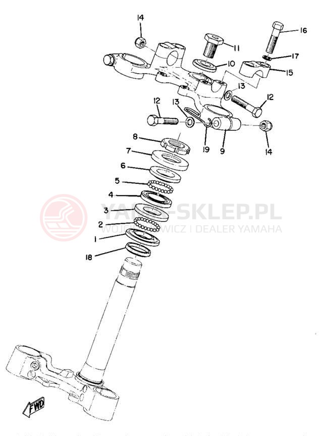 Schemat "Półki zawieszenia" do Yamaha MX360A/MX250A