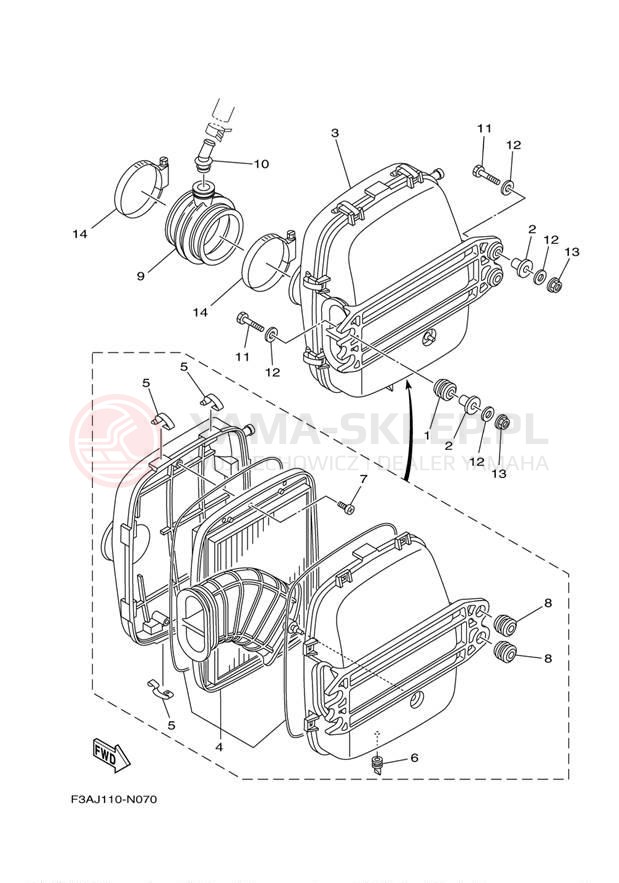 Schemat "Wtrysk paliwa" do Yamaha SX190 RX1800CN/RX1800DN