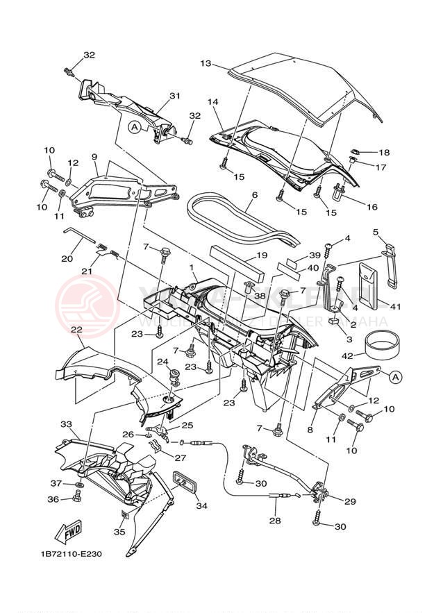 Schemat "siedzenie" do Yamaha MORPHOUS CP250XL