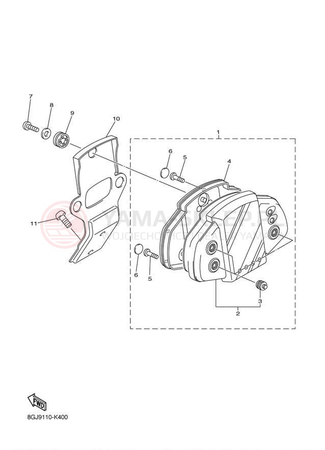 Schemat "licznik" do Yamaha VENTURE MULTI PURPOSE PZ50MPDR