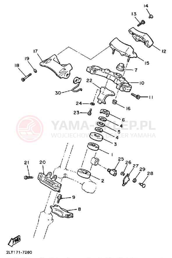 Schemat "Półki zawieszenia" do Yamaha V-MAX 1200 VMX12U/VMX12UC