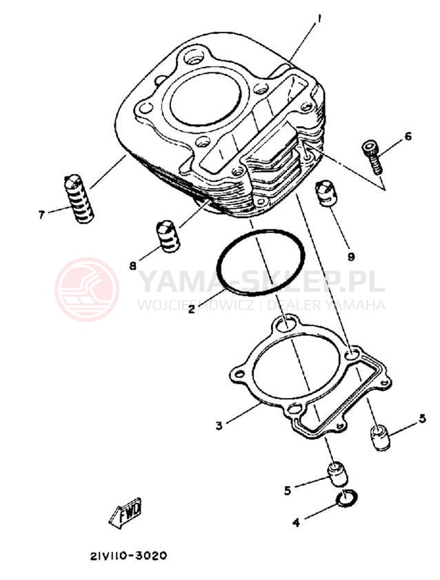 Schemat "cylinder" do Yamaha YTM200L YTM200K