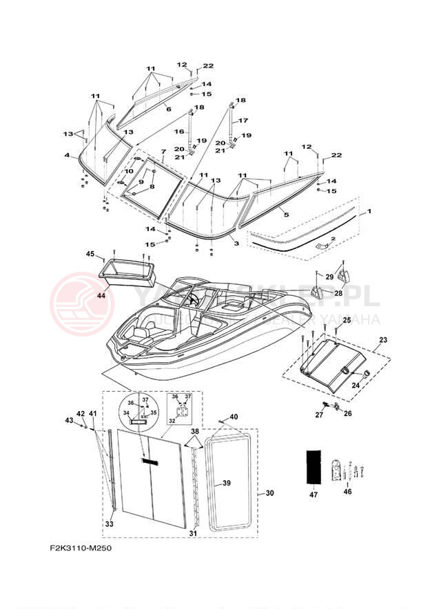 Schemat "HELM" do Yamaha AR210 LAT1100AM
