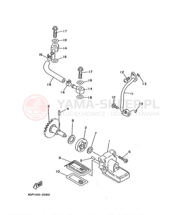 Schemat "Pompa olejowa" do Yamaha TZ250L