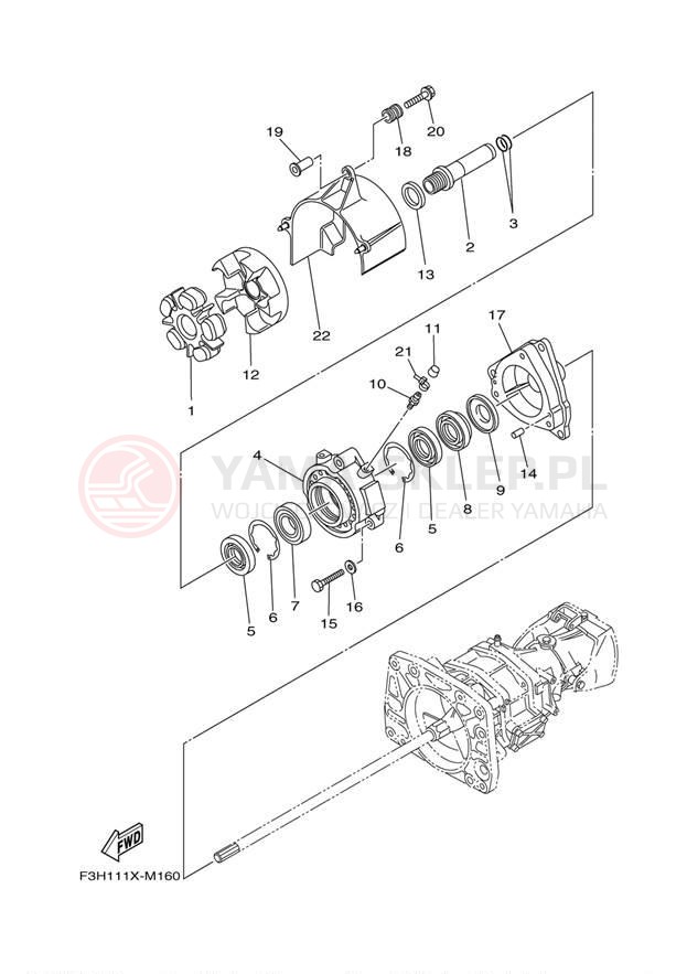 Schemat "JET UNIT" do Yamaha 212SS CALIFORNIA XAT1800CLN