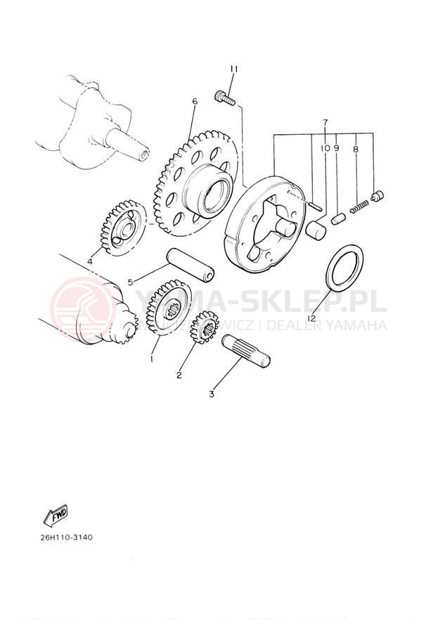 Schemat "rozrusznik" do Yamaha V-MAX VMX12R/VMX12RC
