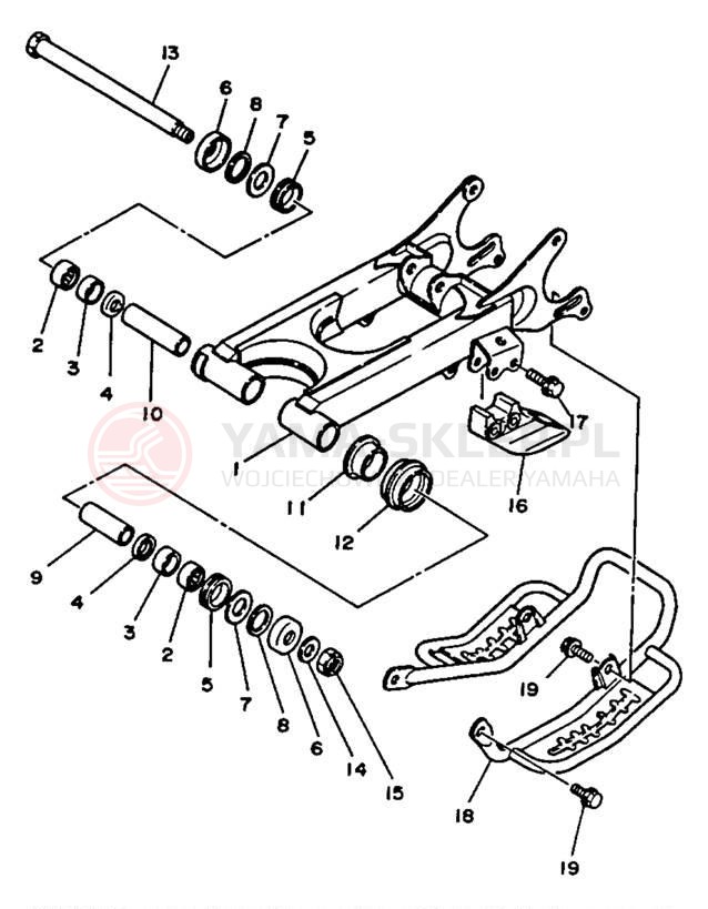 Schemat "wahacz" do Yamaha BLASTER YFS200B_MN