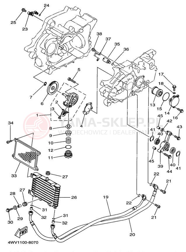 Schemat "Pompa olejowa" do Yamaha GRIZZLY YFM600FWAK/YFM600FWAK