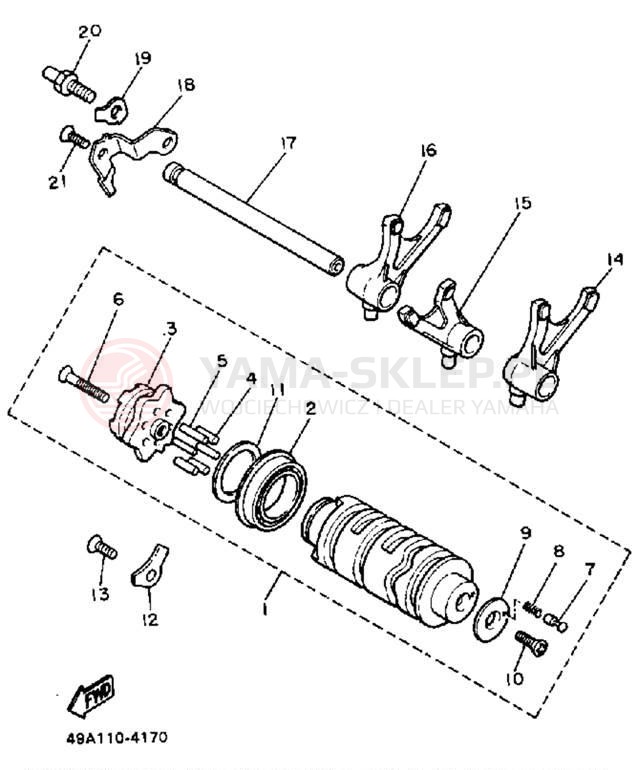 Schemat "Wodziki, automat" do Yamaha FJ600LC/FJ600L