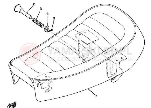Schemat "siedzenie" do Yamaha JT2/JT2MX