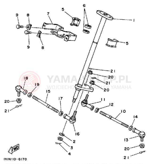 Schemat "Półki zawieszenia" do Yamaha 4-ZINGER YF60S