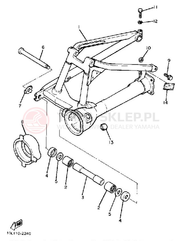 Schemat "wahacz" do Yamaha XV920K