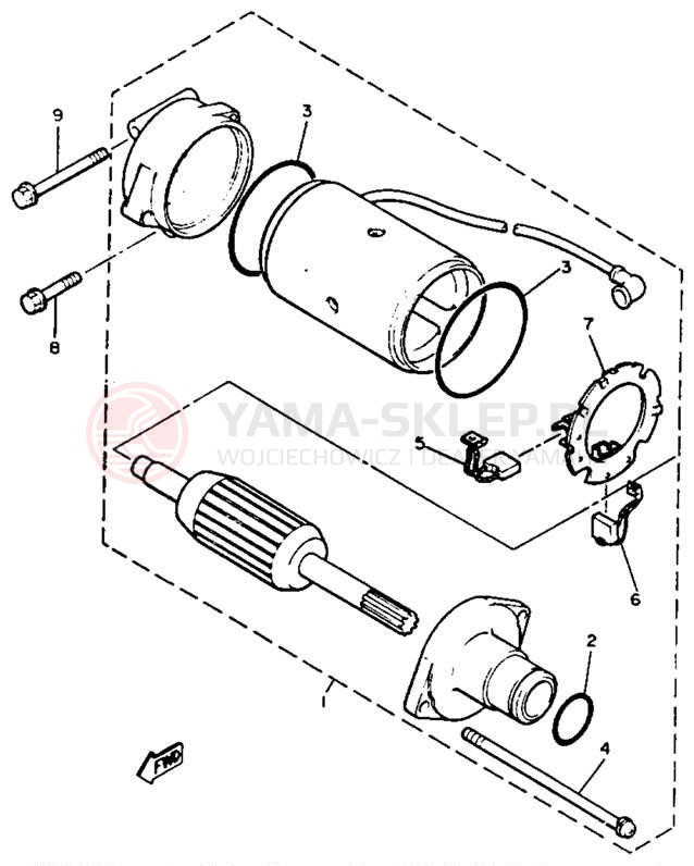 Schemat "rozrusznik" do Yamaha XVZ12L/XVZ12KC2