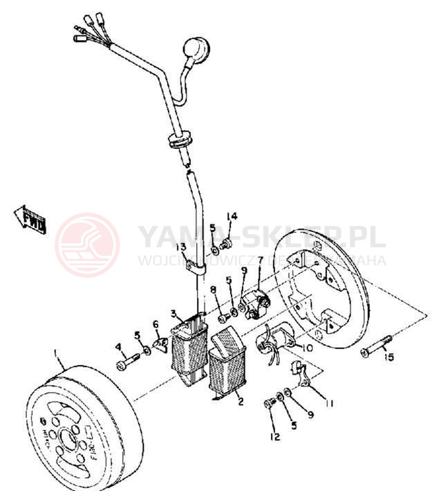 Schemat "Układ zapłonowy" do Yamaha AT1E/AT1M