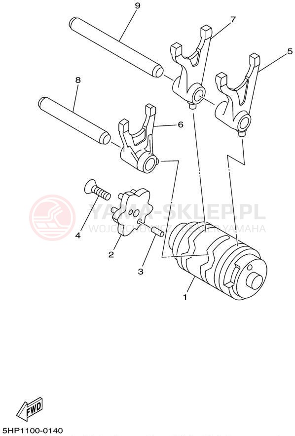 Schemat "Wodziki, automat" do Yamaha TTR125_L TTR125LP/TTR125P