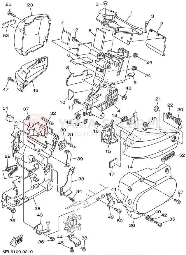 Schemat "Pokrywa boczna" do Yamaha V-STAR 1100 XVS1100L/XVS1100LC