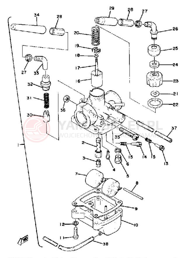 Schemat "Gaźnik" do Yamaha LB802AE