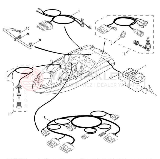 Schemat "układ elektryczny" do Yamaha AR210 LST1200DC