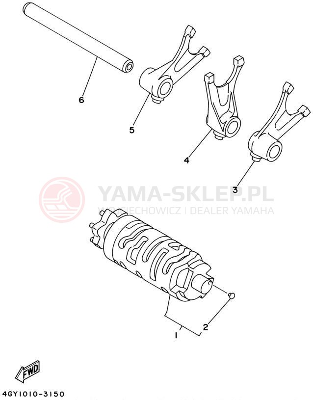 Schemat "Wodziki, automat" do Yamaha TTR250 TTR250N/TTR250NC
