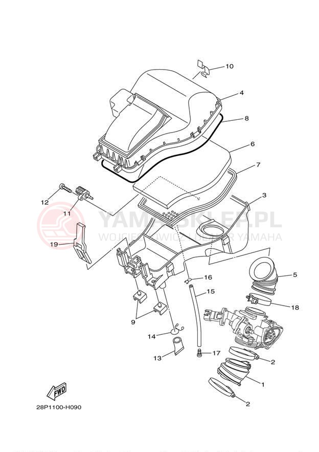 Schemat "Wtrysk paliwa" do Yamaha GRIZZLY 550 4WD YFM5FGAGR
