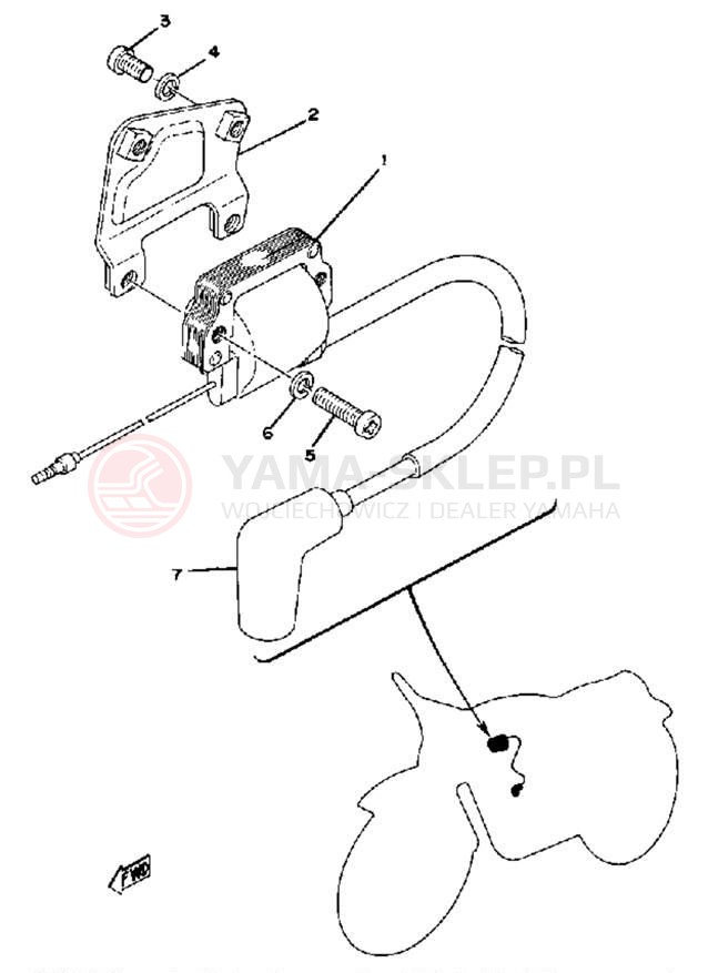 Schemat "układ elektryczny" do Yamaha MX80H