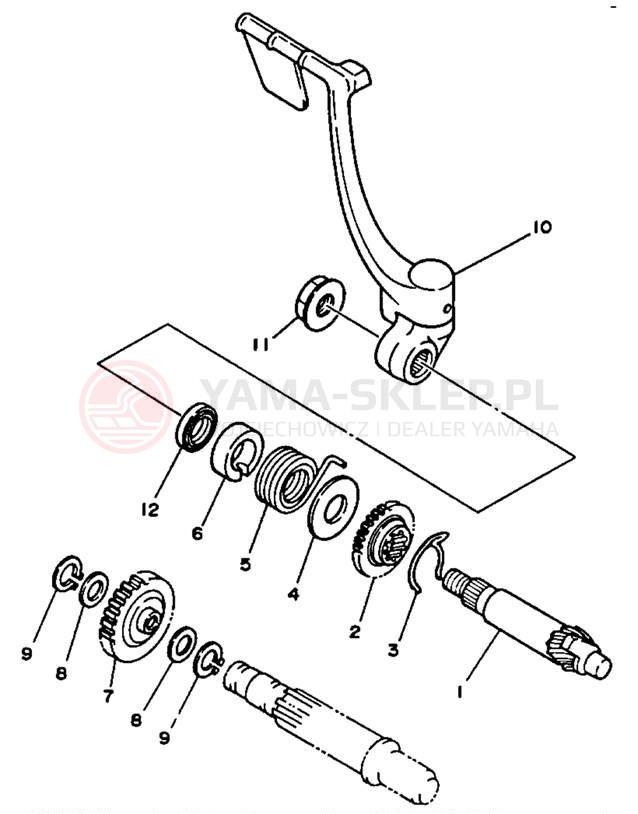 Schemat "rozrusznik" do Yamaha BLASTER YFS200B_MN