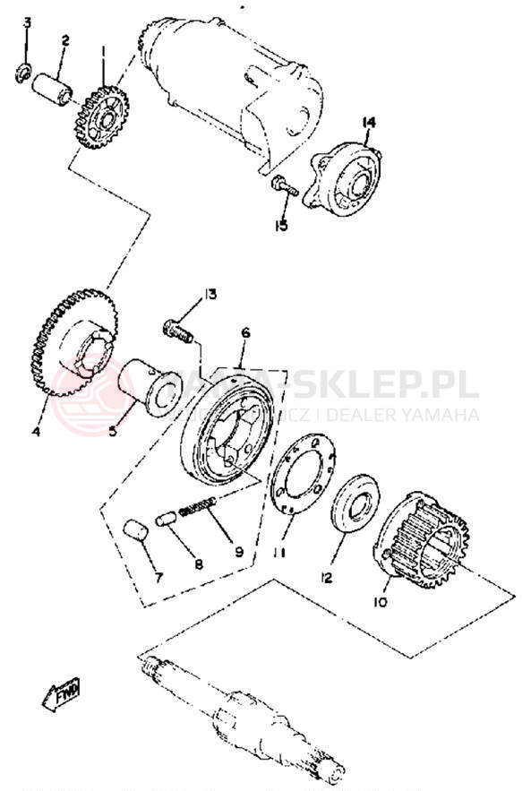 Schemat "rozrusznik" do Yamaha XS1100H