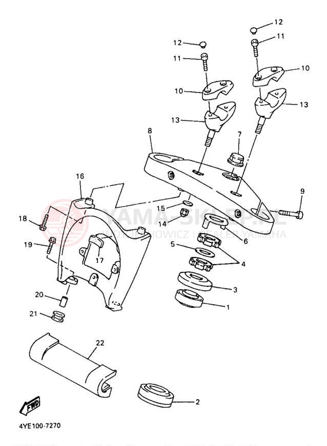 Schemat "Półki zawieszenia" do Yamaha XVZ13LTJ/XVZ13LTJC